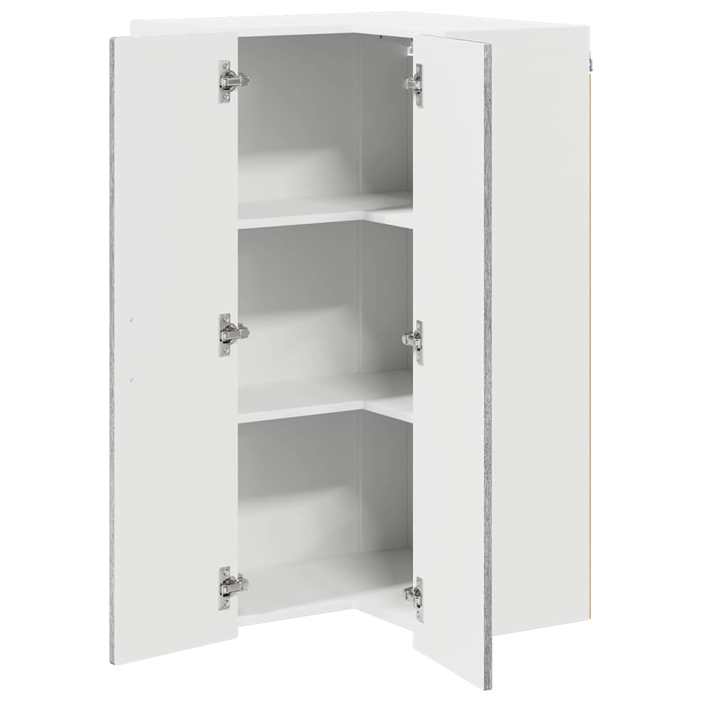 Zidni kutni ormar Siva Sonoma 57 x 57 x 100 cm