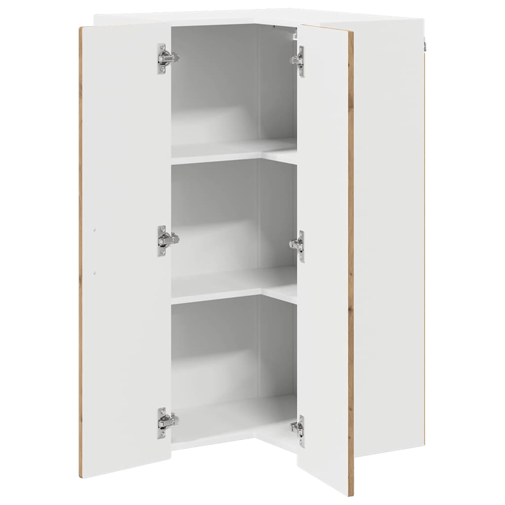 Zidni kutni ormar Umjetnički hrast 57 x 57 x 100 cm