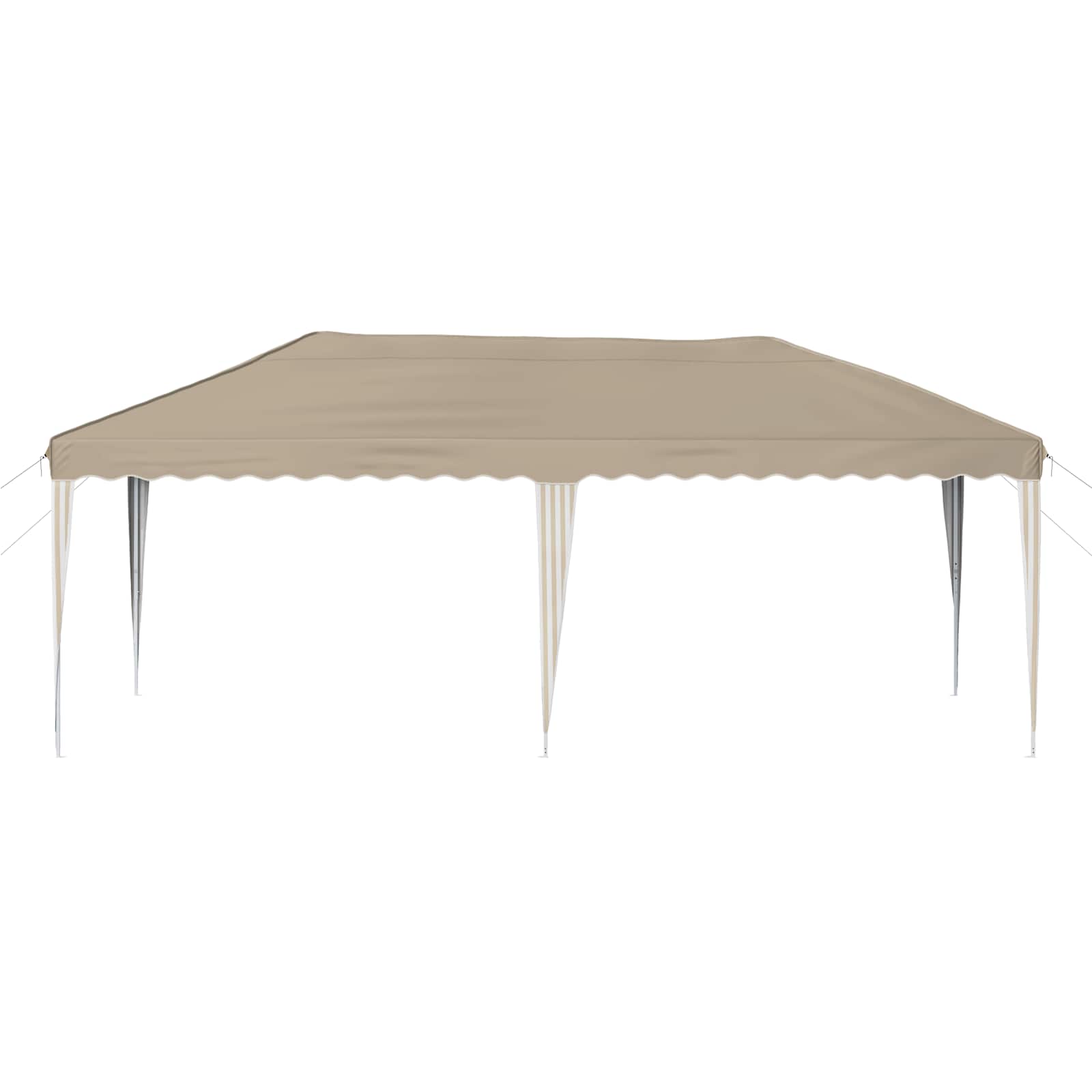 Rastezljivi šator za zabave 575 x 290 x 245 cm Krem