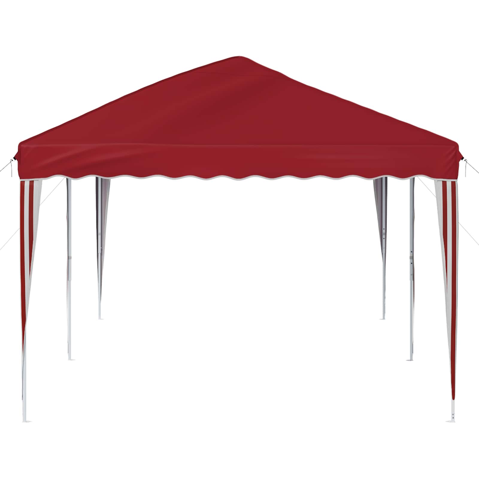 Rastezljivi šator za zabave 575 x 290 x 245 cm Tamno crvena