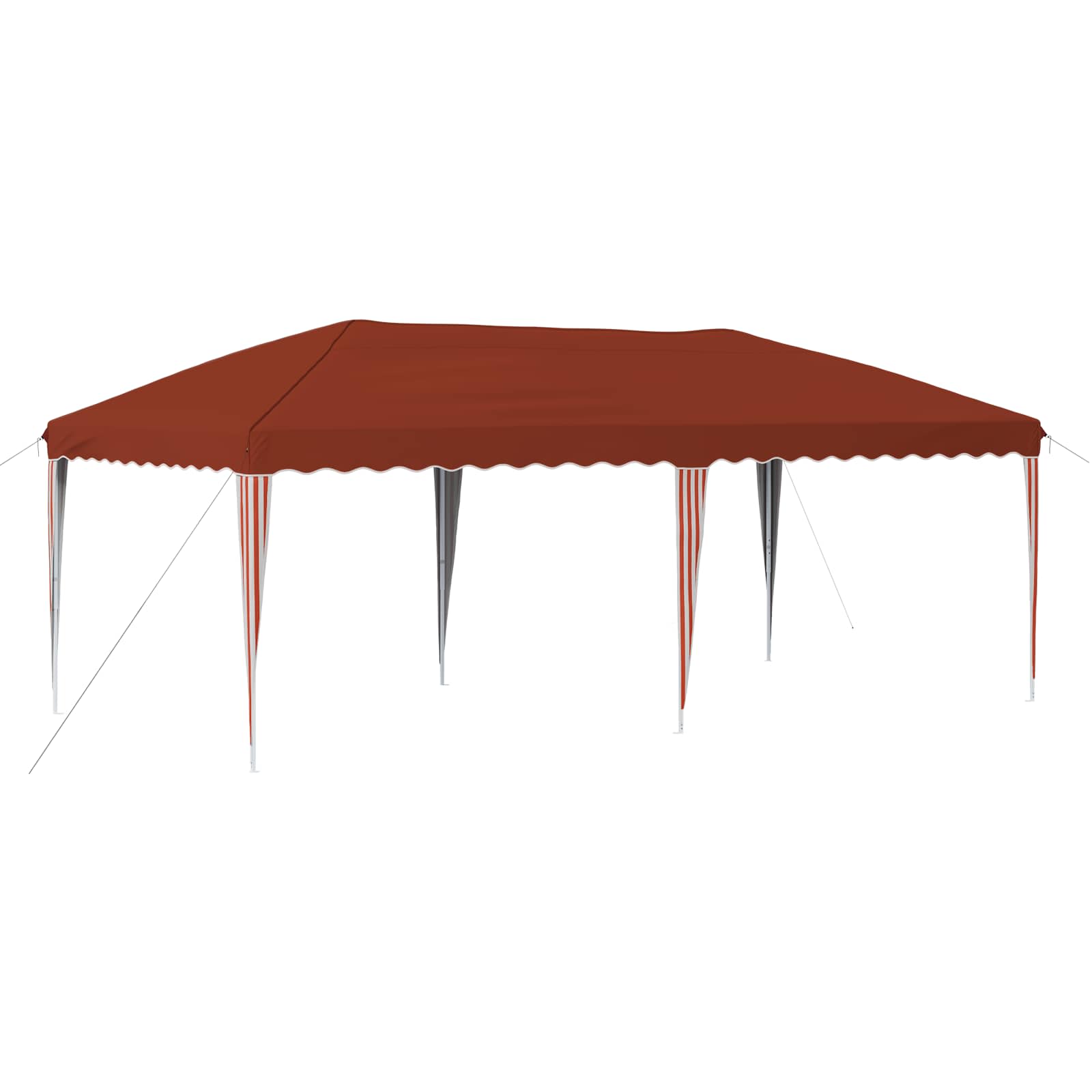 Rastezljivi šator za zabave 575 x 290 x 245 cm Terakota