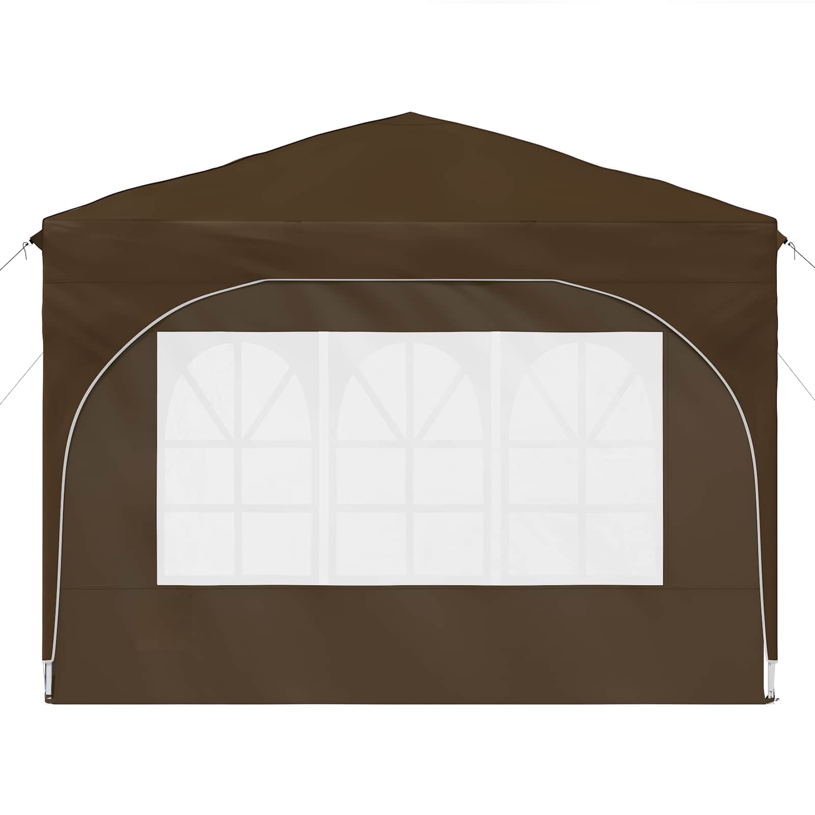 Rastezljivi šator za zabave 290 x 290 x 245 cm Sivosmeđa