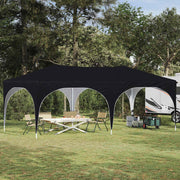 Rastezljivi šator za zabave Crna 575 x 288 x 245 cm