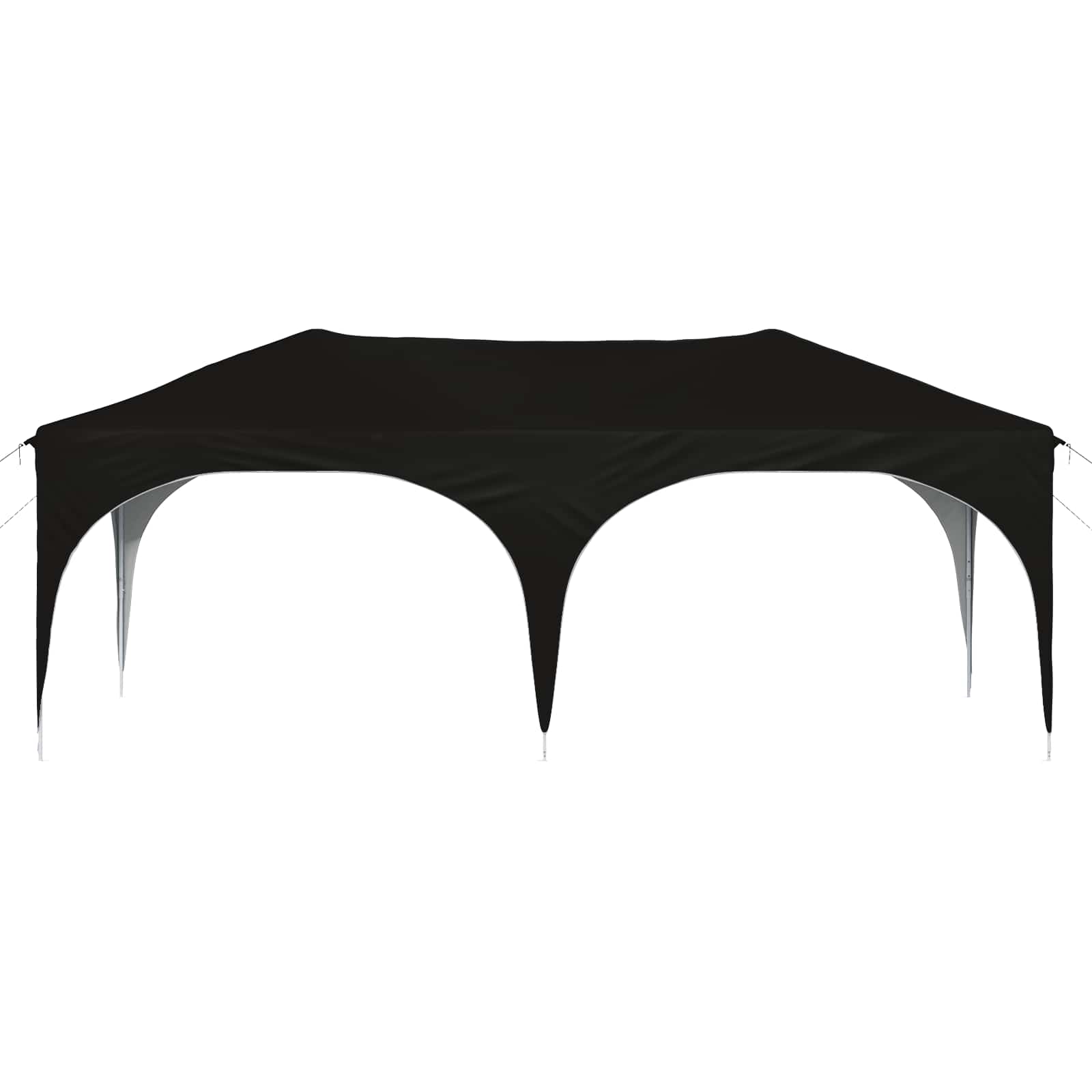 Rastezljivi šator za zabave Crna 575 x 288 x 245 cm