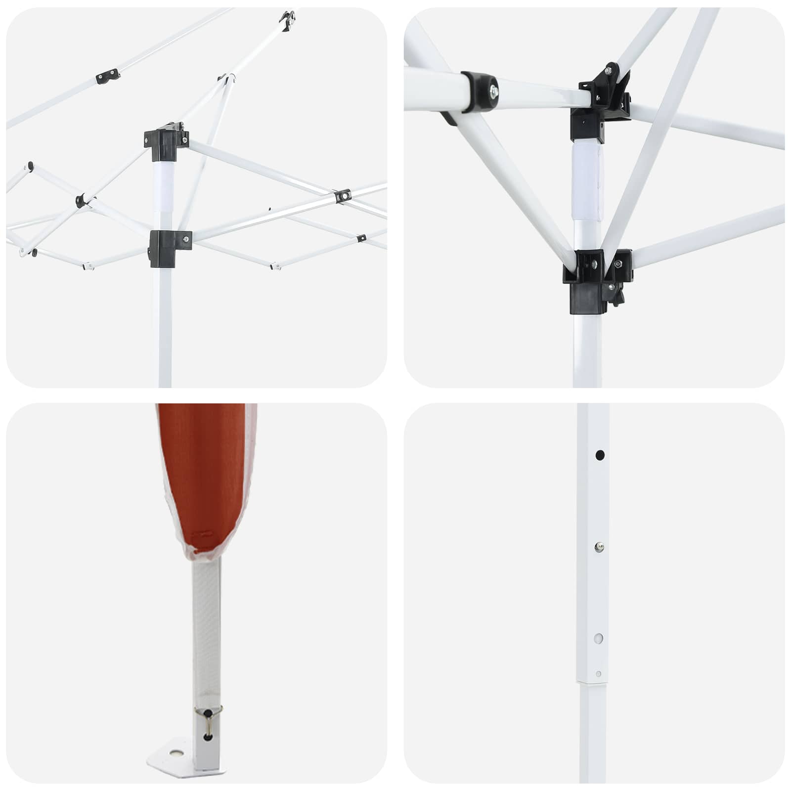 Rastezljivi šator za zabave Terakota 575 x 288 x 245 cm