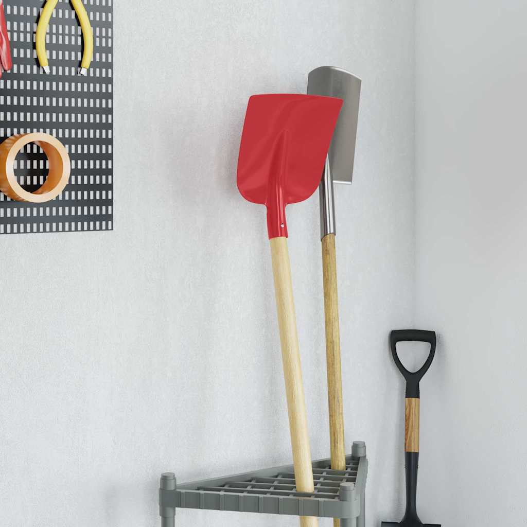 Glava lopate 4 pcs Crvena 32 x 24,5 cm Čelik s prahom premazan