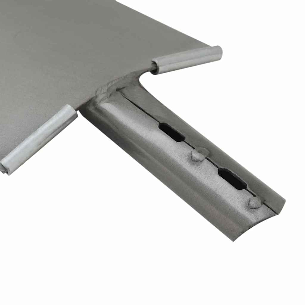 Glava lopate 4 pcs Srebrno 43 x 17 cm Čelik s prahom premazan