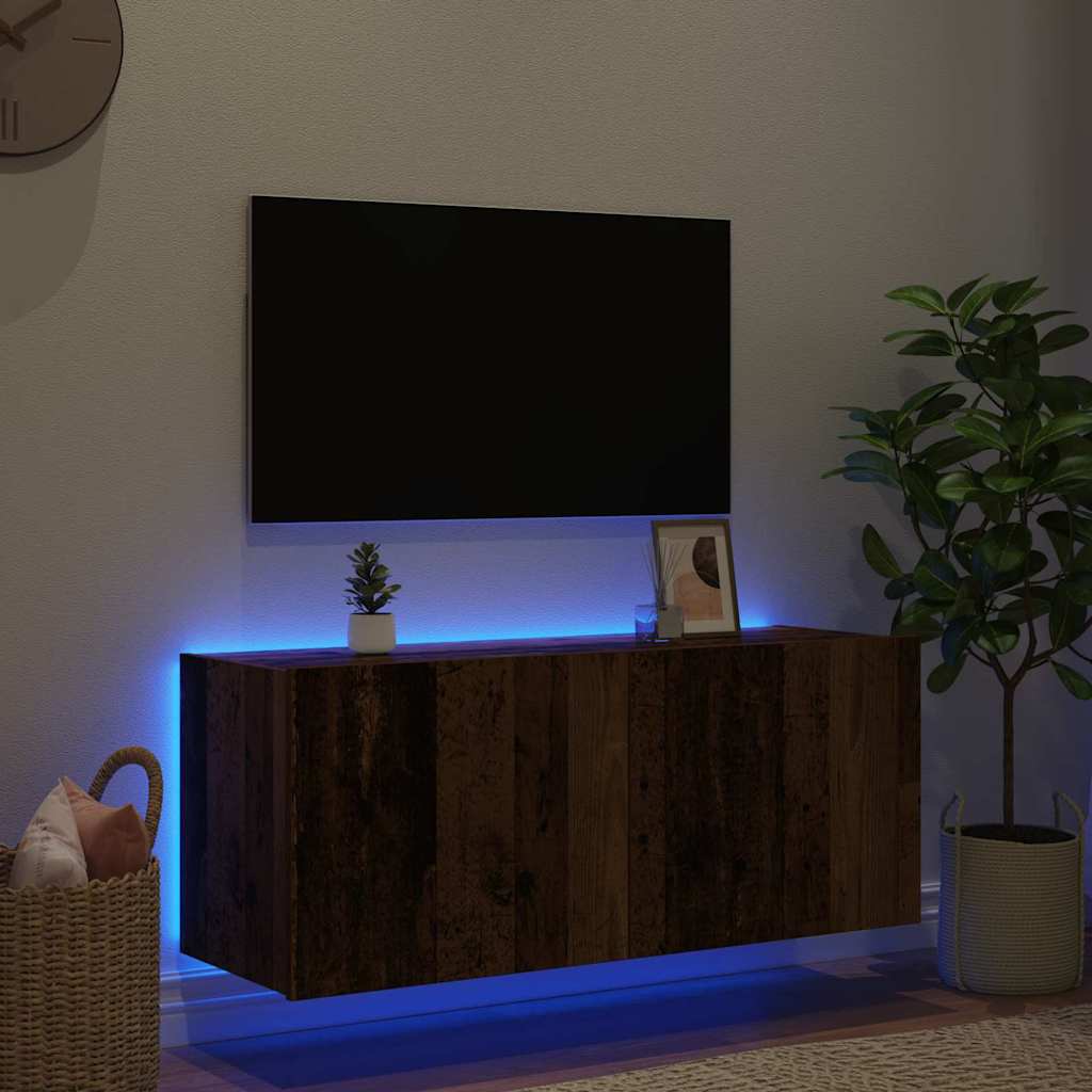 TV zidni ormar Staro drvo 100 x 35 x 41 cm Konstruirano drvo