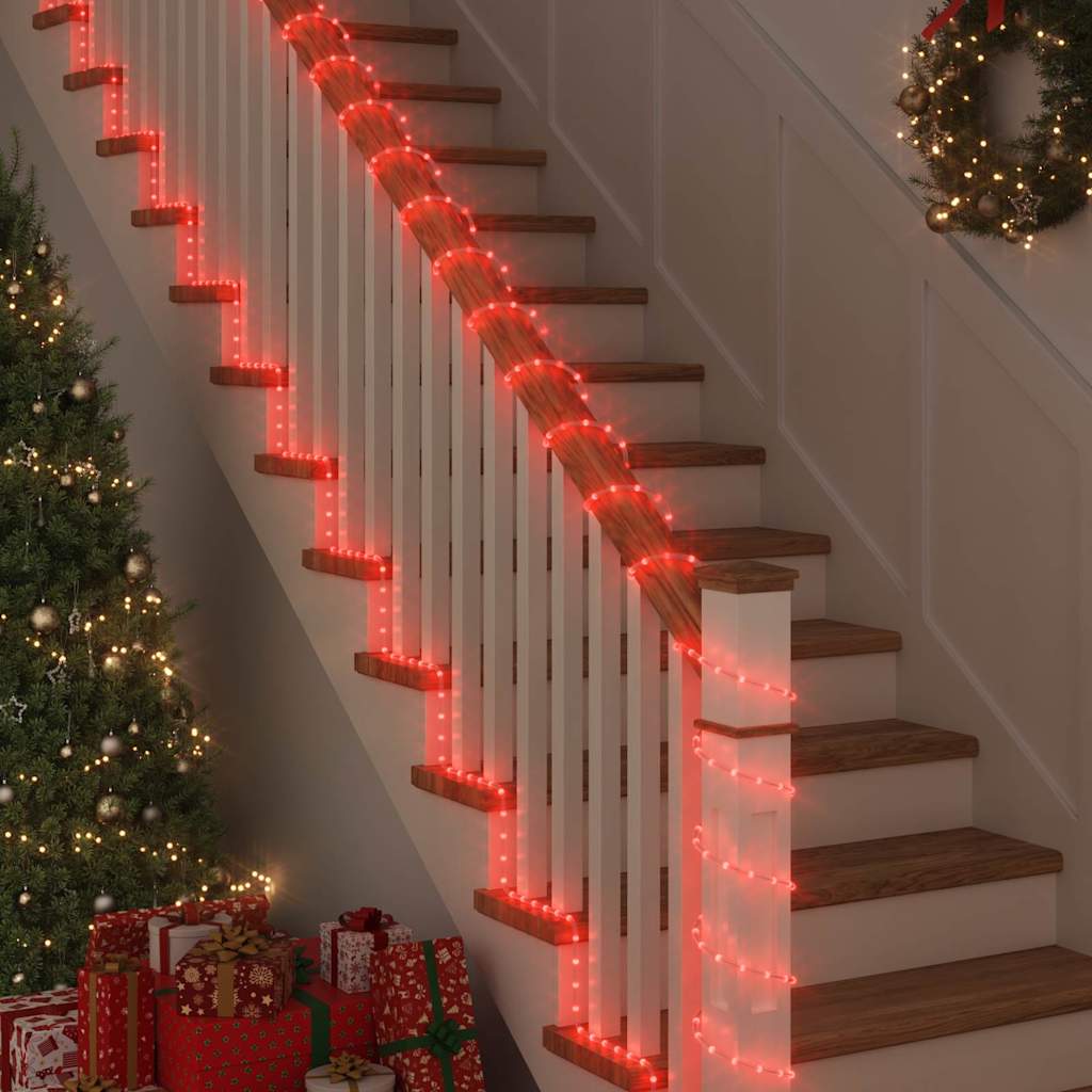 Svjetlosna uže s 240 LED svjetlima Crvena 10 m PVC