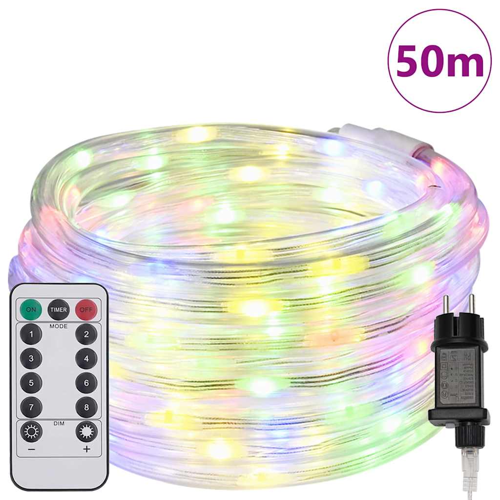 Svjetlosna uže s 1200 LED svjetlima Šareni 50 m PVC