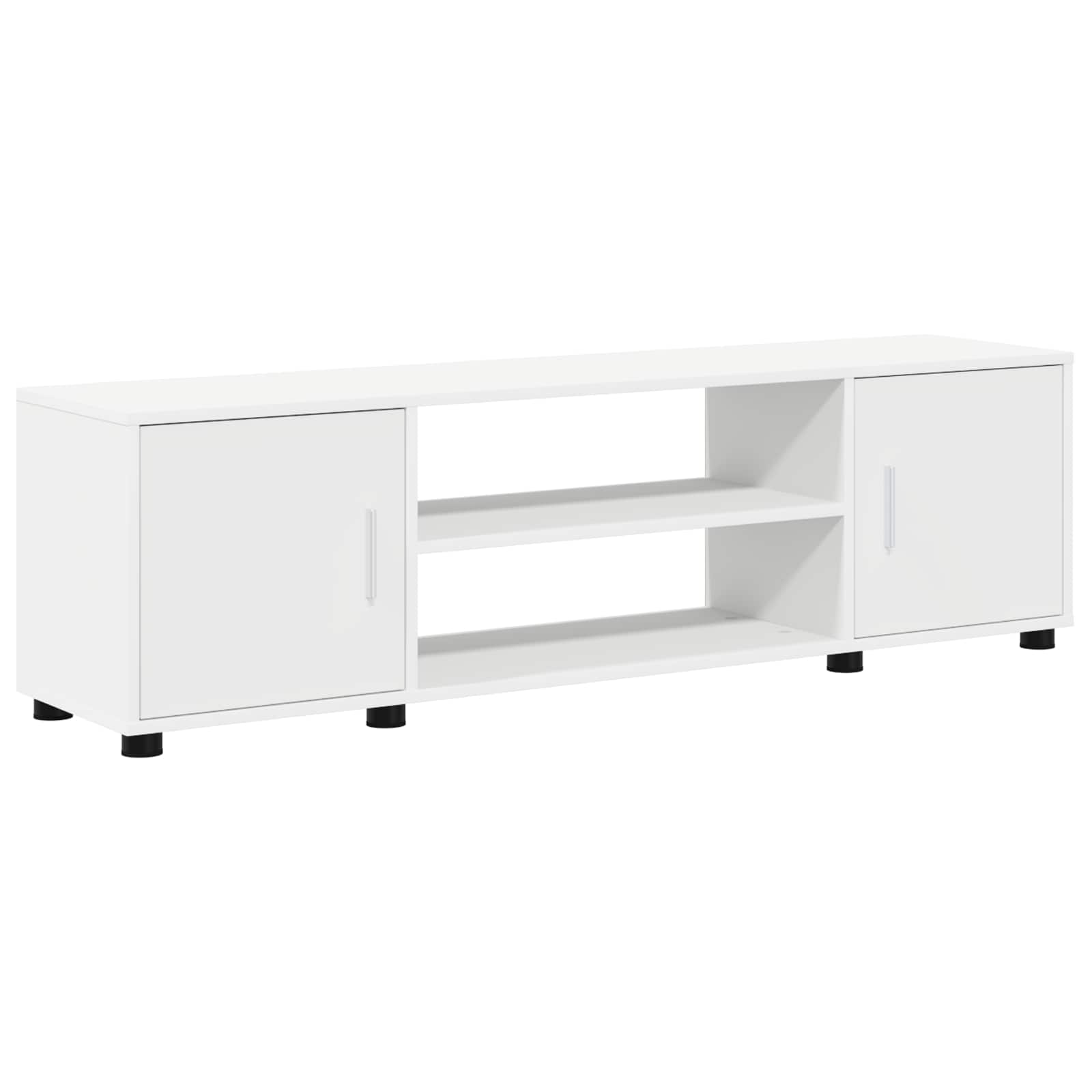 Set TV komoda Zidne 4 pcs Bijelo Konstruirano drvo
