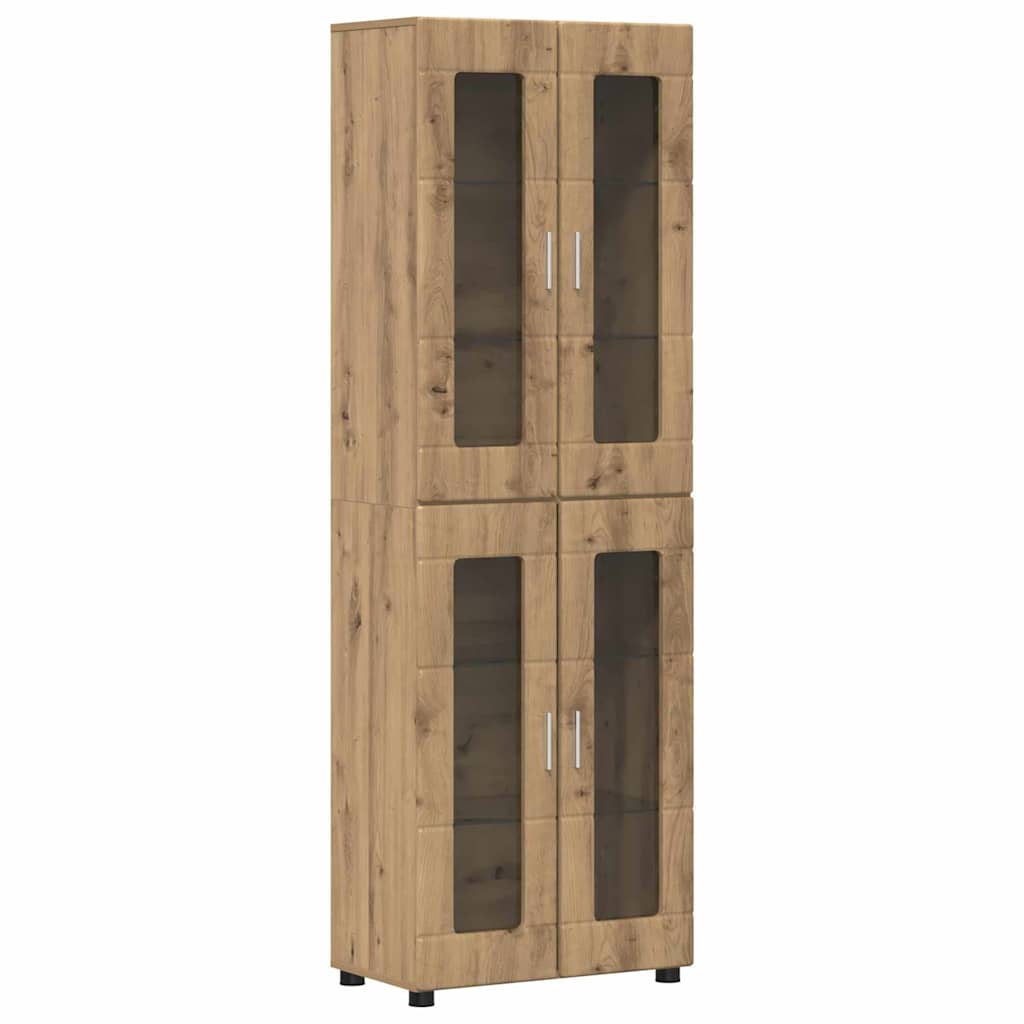 Highboard s policom FLORIN Umjetnički hrast 60 x 35 x 182 cm