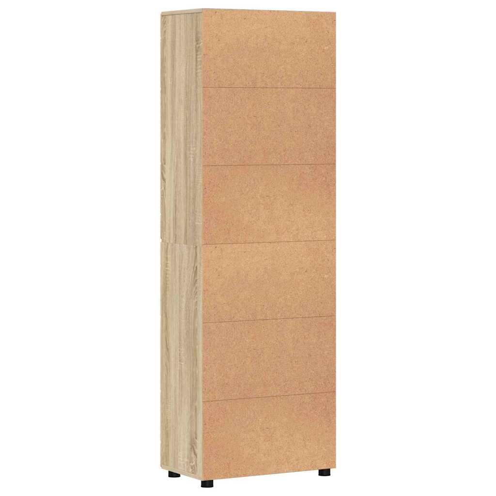 Highboard s policom FLORIN Sonoma hrast 60 x 35 x 182 cm