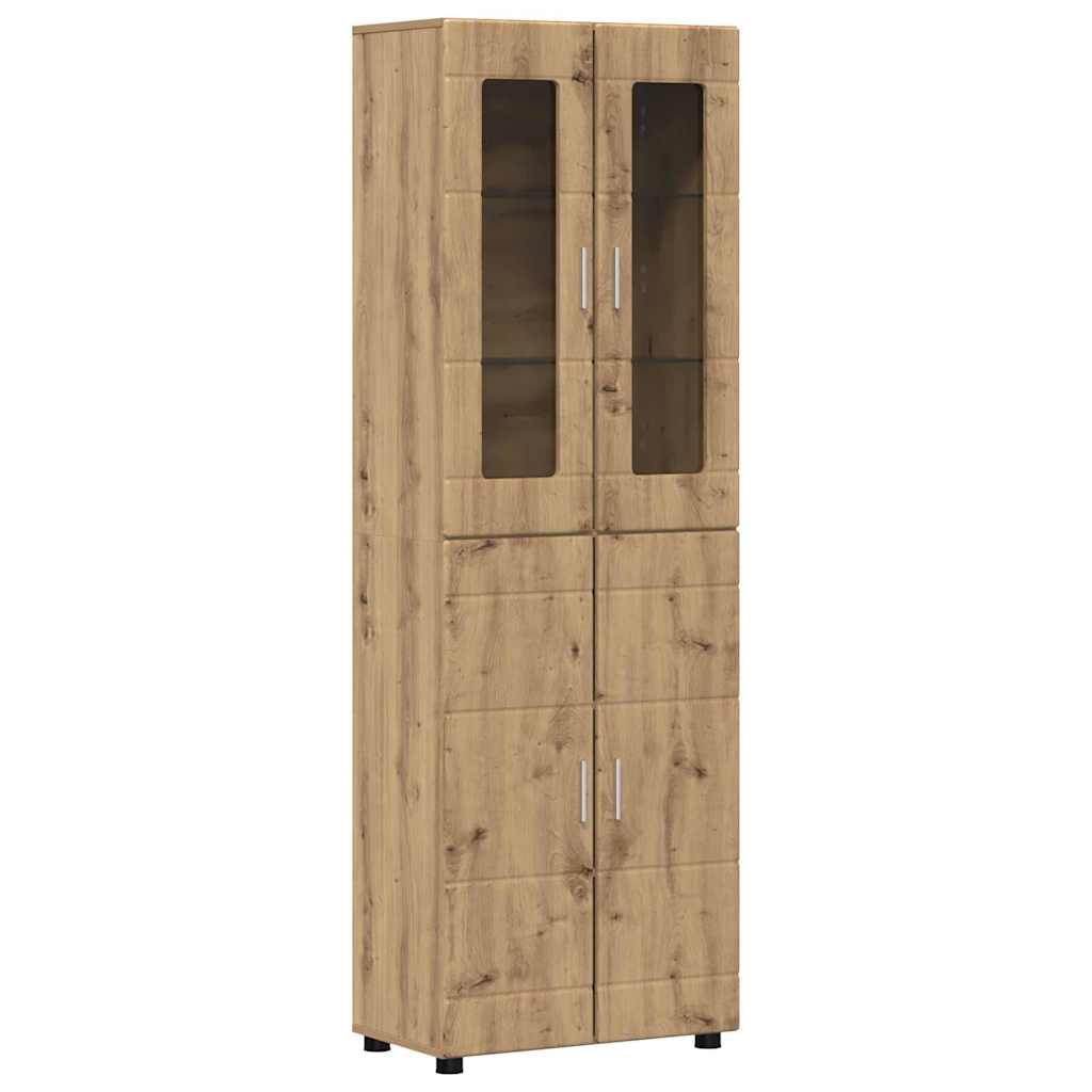 Highboard s policom FLORIN Umjetnički hrast 60 x 35 x 182 cm