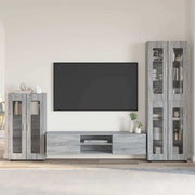 Set TV komoda FLORIN 3 pcs Siva Sonoma Konstruirano drvo