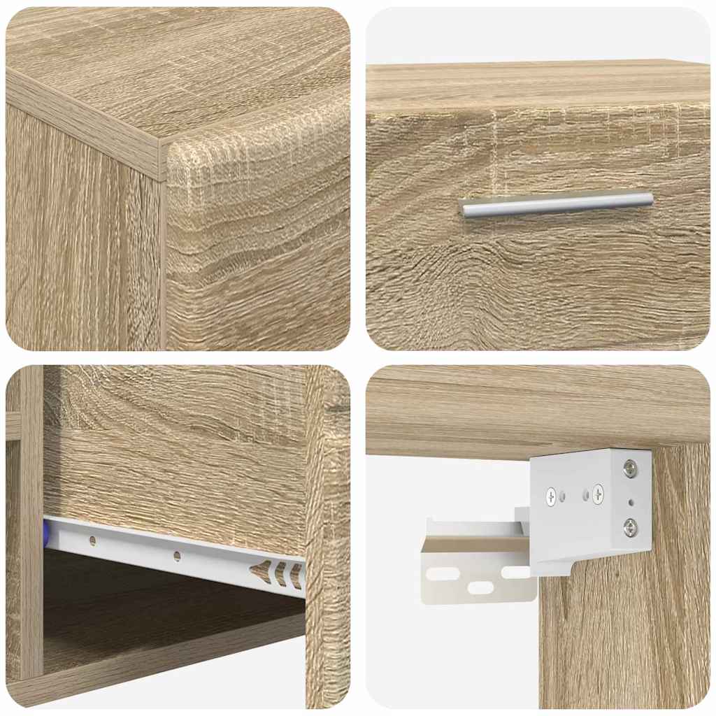 Set TV komoda FLORIN 3 pcs Sonoma hrast Konstruirano drvo