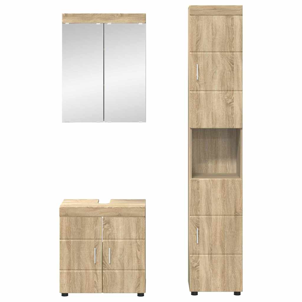 Set namještaja za kupaonicu TULUM 3 kom. Sonoma hrast