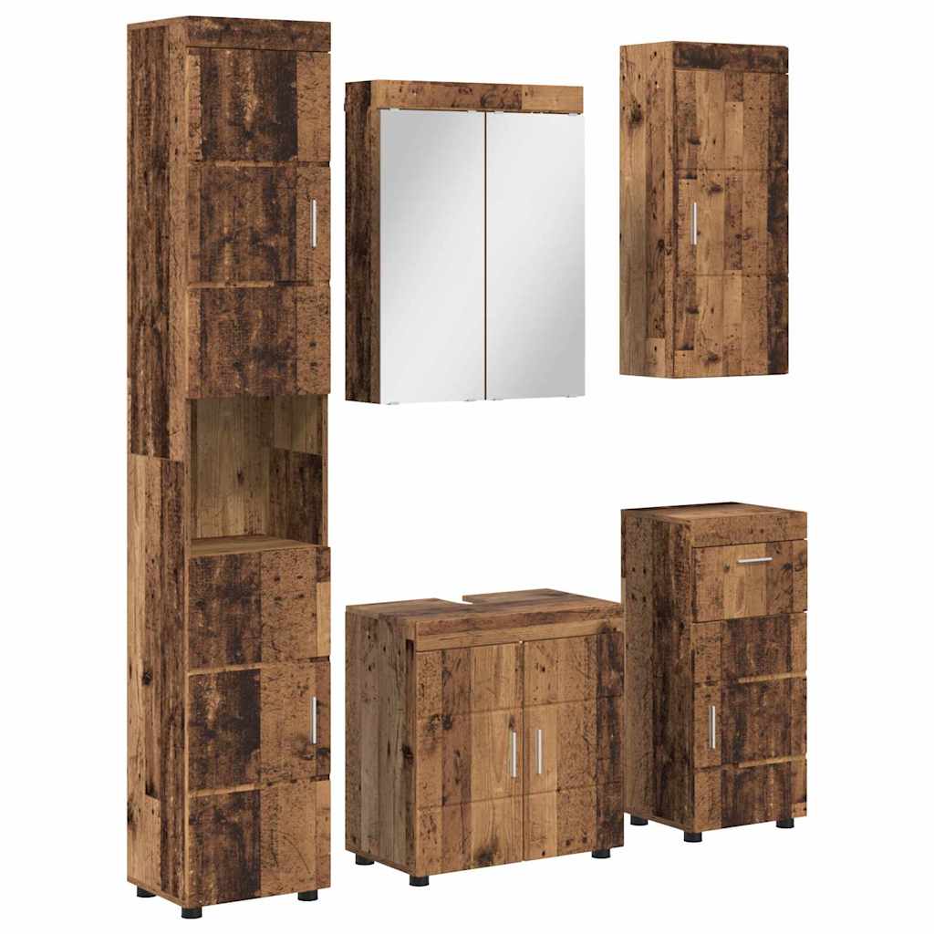 Set namještaja za kupaonicu TULUM 5 pcs Staro drvo