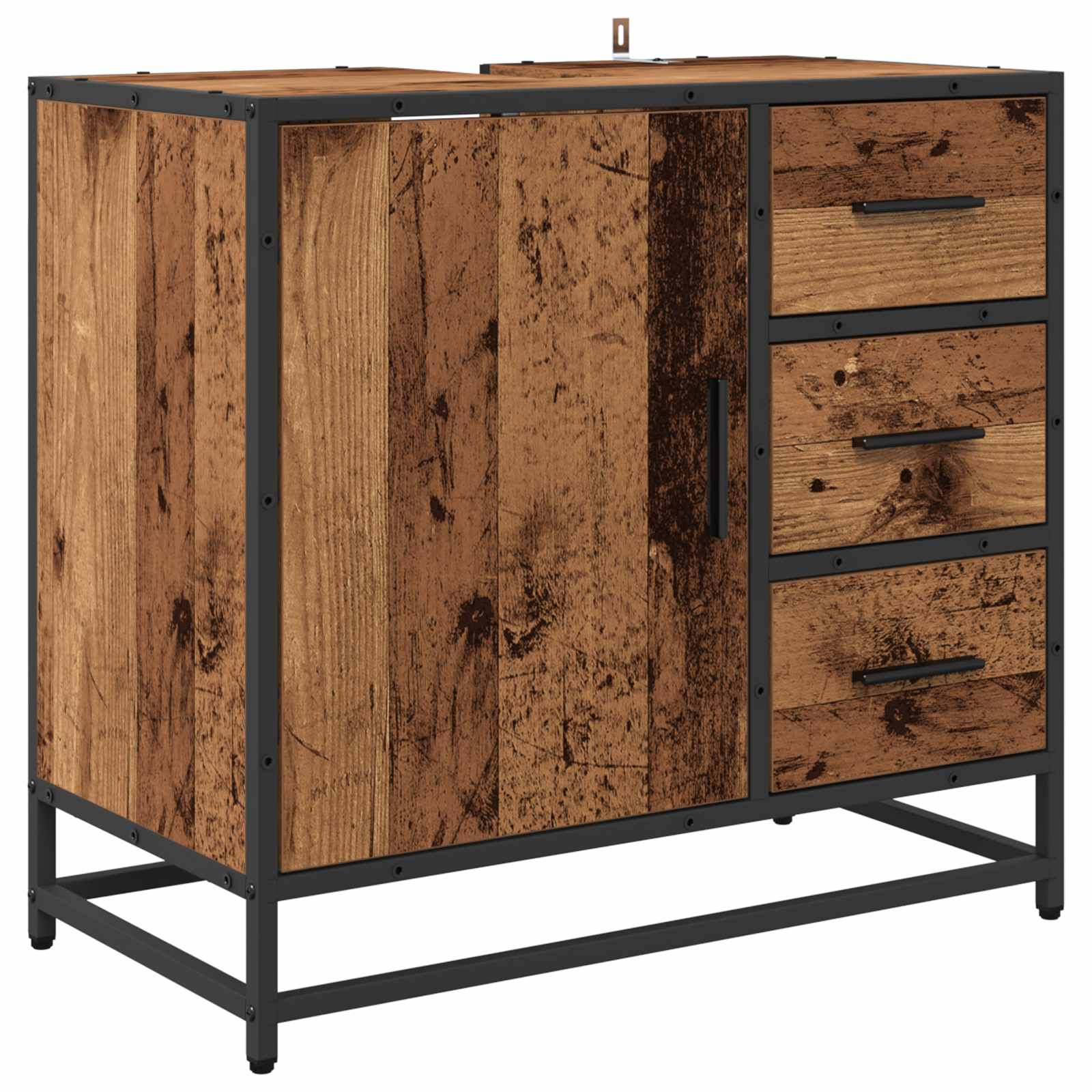 Set namještaja za kupaonicu 2 pcs Staro drvo Konstruirano drvo