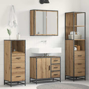 Set namještaja za kupaonicu s ladicama 4 pcs Umjetnički hrast