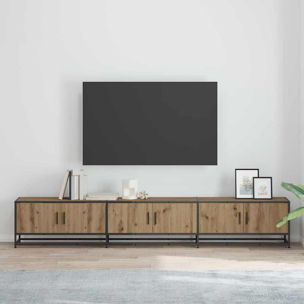 TV Jedinice 2 pcs Umjetnički hrast 240 x 35 x 41 cm