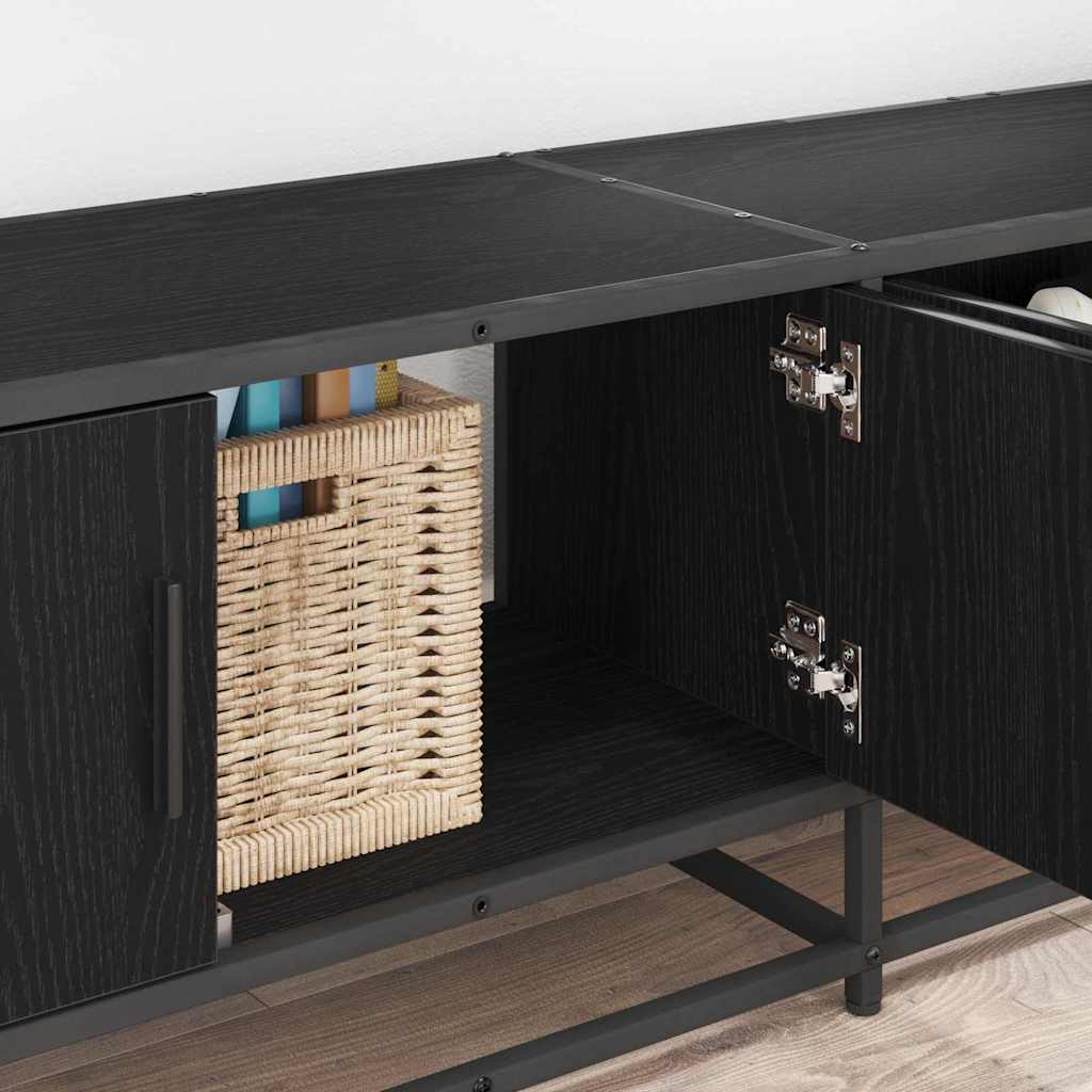 TV Jedinice 2 pcs Crni hrast 210 x 35 x 41 cm Konstruirano drvo