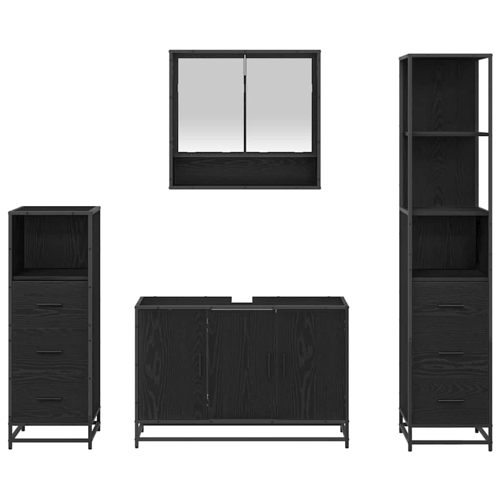 Set namještaja za kupaonicu s ladicama 3 pcs Umjetnički hrast
