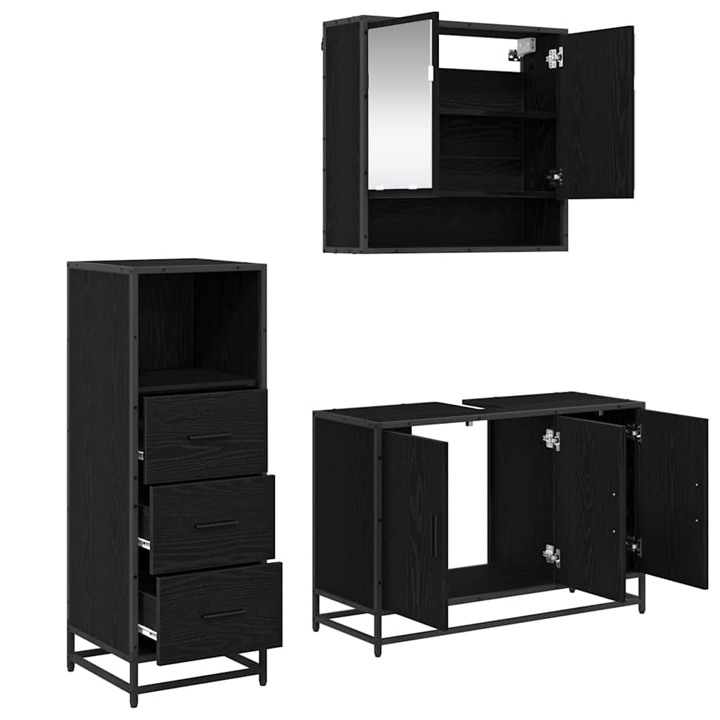 Set namještaja za kupaonicu 2 pcs Staro drvo Konstruirano drvo