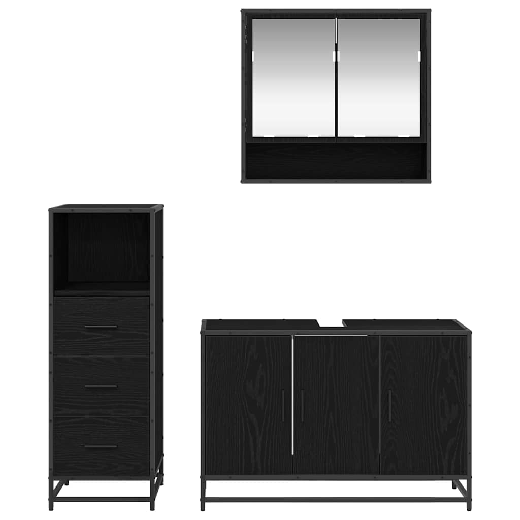 Set namještaja za kupaonicu 2 pcs Staro drvo Konstruirano drvo