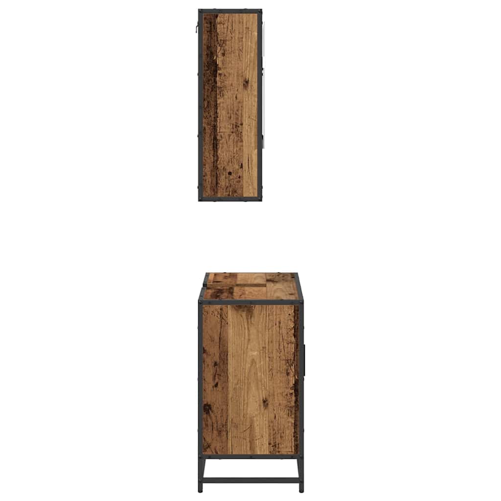 Set namještaja za kupaonicu 2 pcs Staro drvo Konstruirano drvo