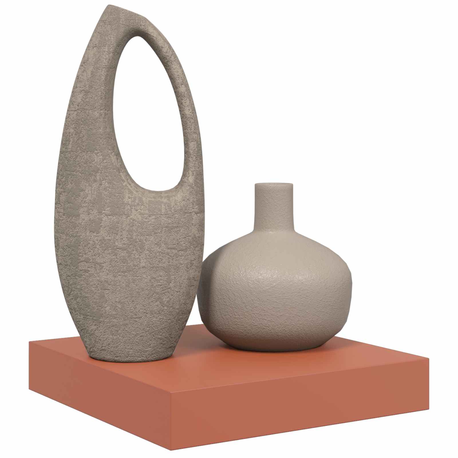 Polica na zidu Zidne Crvena 23 x 23,5 x 4 cm Konstruirano drvo