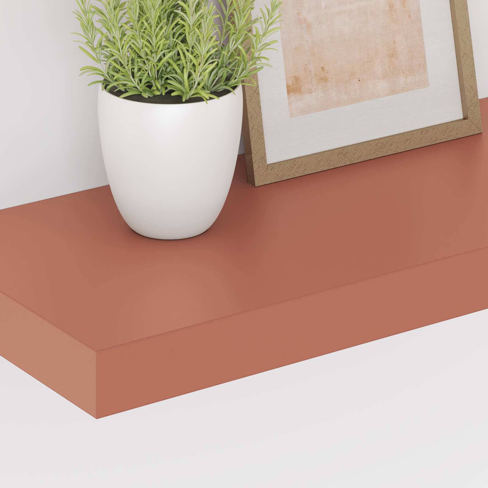 Polica na zidu 2 pcs Crvena 50 x 23 x 4 cm Konstruirano drvo