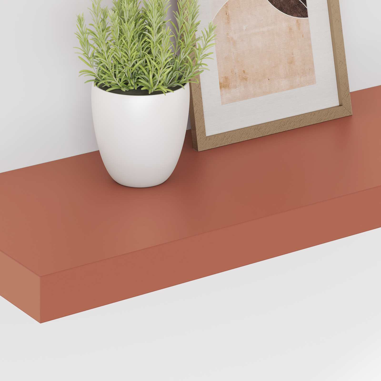 Polica na zidu 2 pcs Crvena 60 x 23 x 4 cm Konstruirano drvo