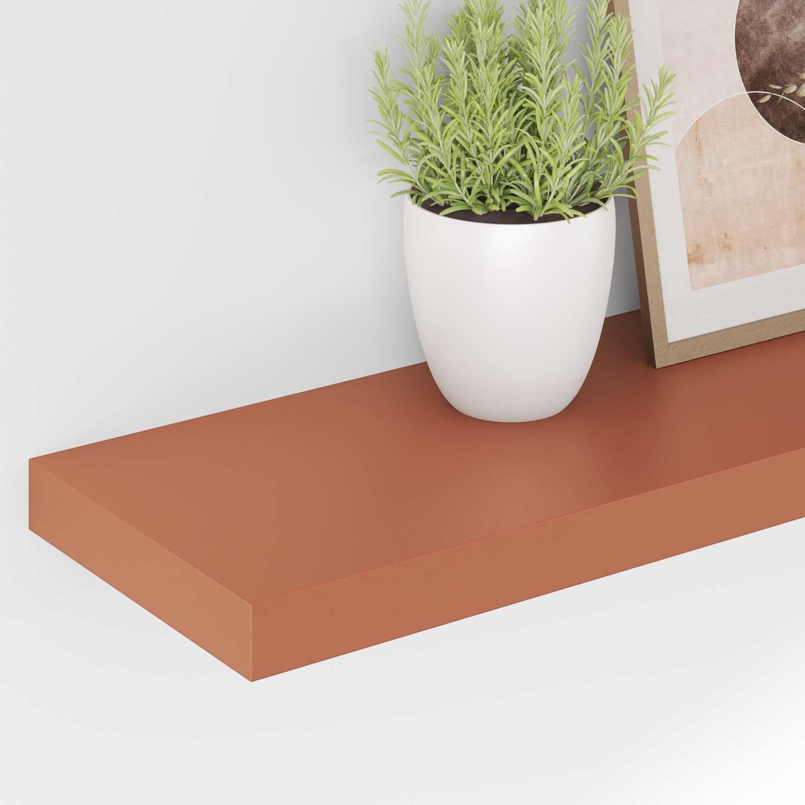 Polica na zidu 2 pcs Crvena 90 x 23,5 x 4 cm Konstruirano drvo