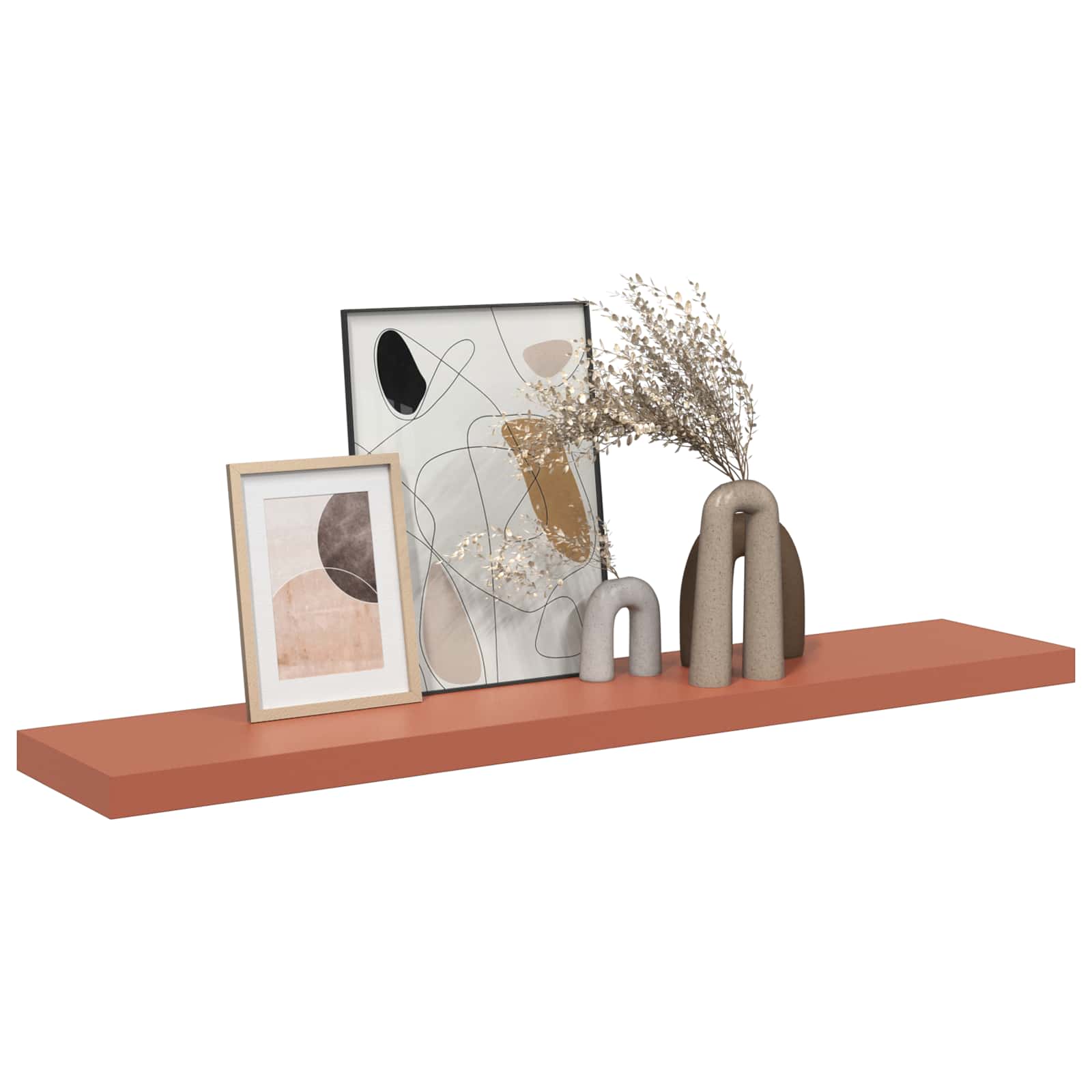 Polica na zidu Zidne Crvena 120 x 23,5 x 4 cm Konstruirano drvo