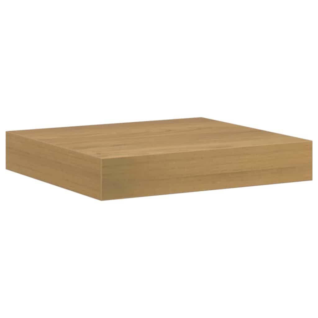 Polica na zidu 4 pcs Smeđa 23 x 23,5 x 4 cm Konstruirano drvo