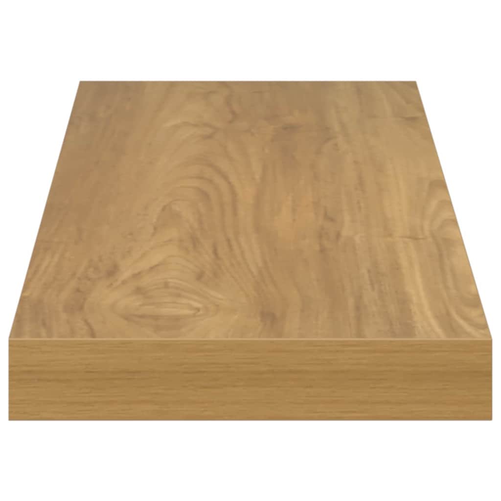 Polica na zidu 2 pcs Smeđa 60 x 23 x 4 cm Konstruirano drvo