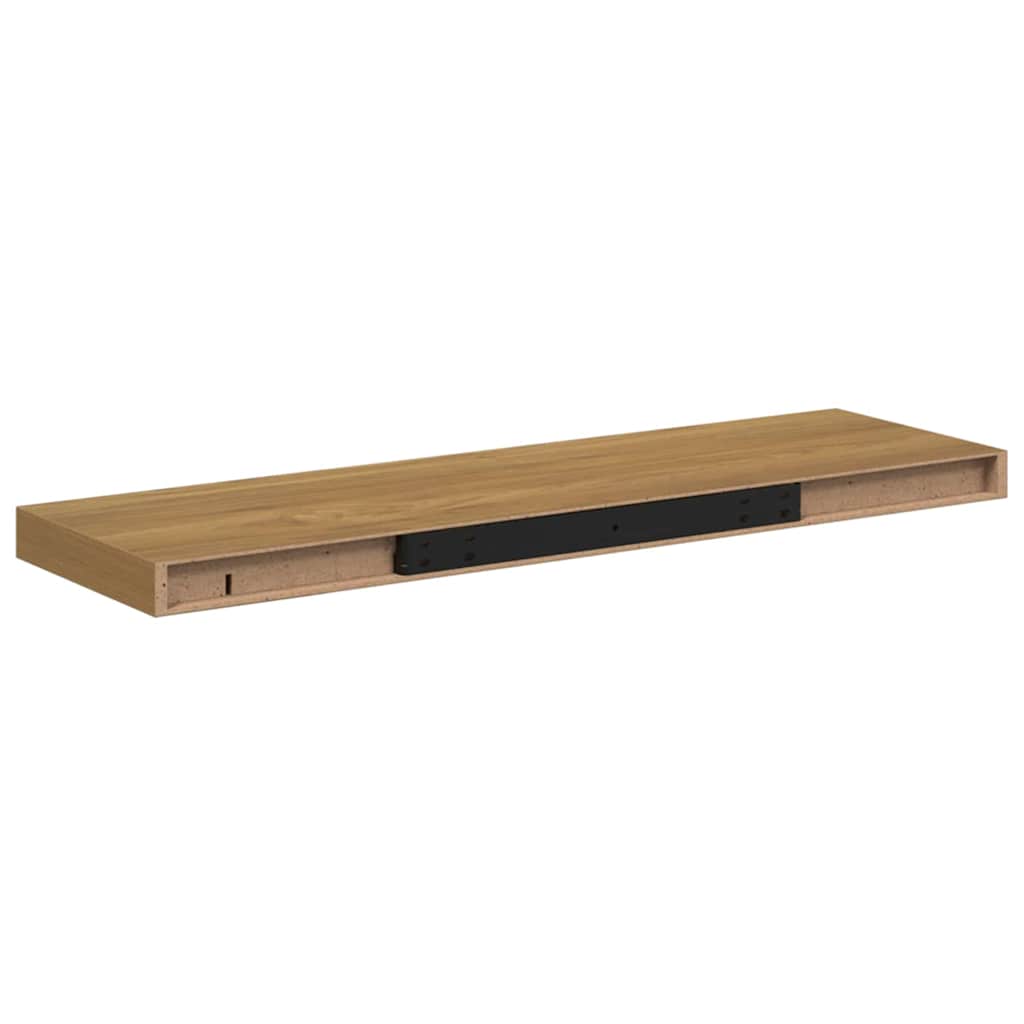 Polica na zidu Zidne Smeđa 80 x 23,5 x 4 cm Konstruirano drvo