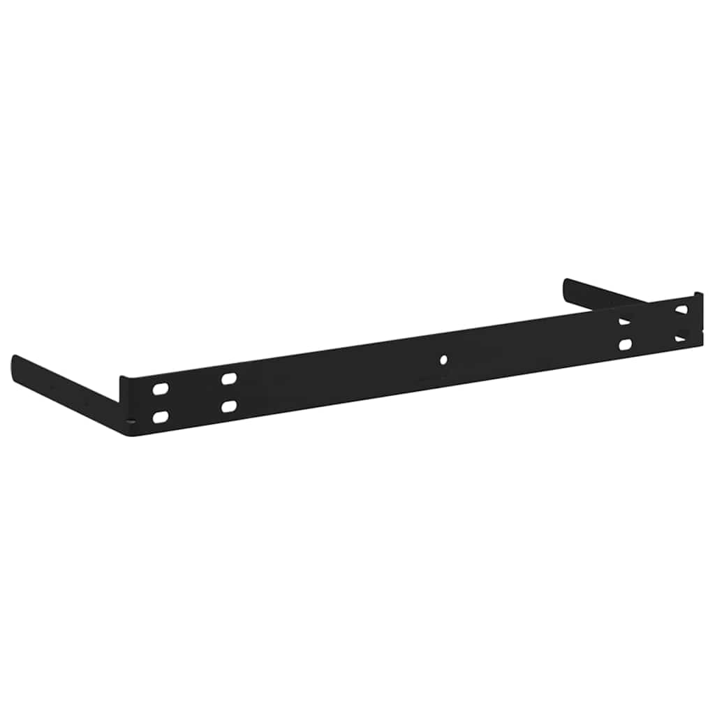 Polica na zidu 2 pcs Smeđa 80 x 23,5 x 4 cm Konstruirano drvo