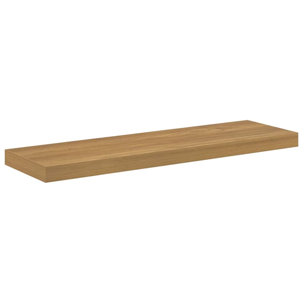 Polica na zidu 2 pcs Smeđa 90 x 23,5 x 4 cm Konstruirano drvo
