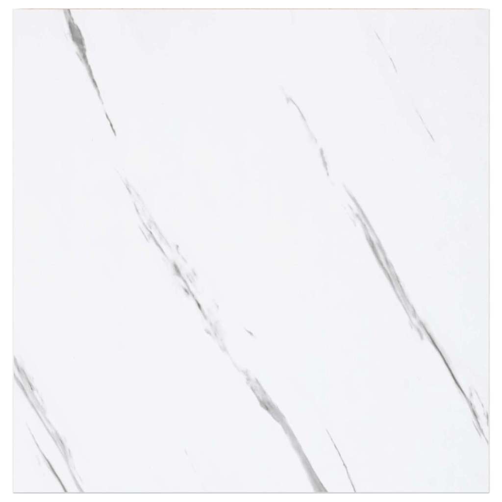 Polica na zidu Zidne 4 pcs Bijeli mramor 23 x 23,5 x 4 cm