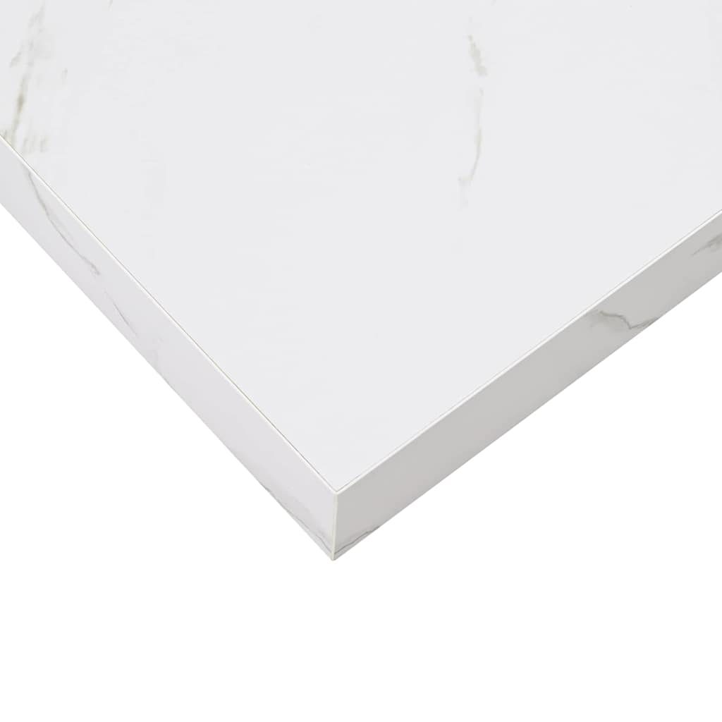 Polica na zidu Zidne 2 pcs Bijeli mramor 50 x 23,5 x 4 cm