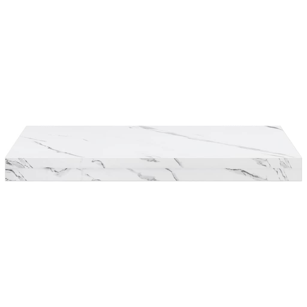 Polica na zidu Zidne 4 pcs Bijeli mramor 50 x 23,5 x 4 cm