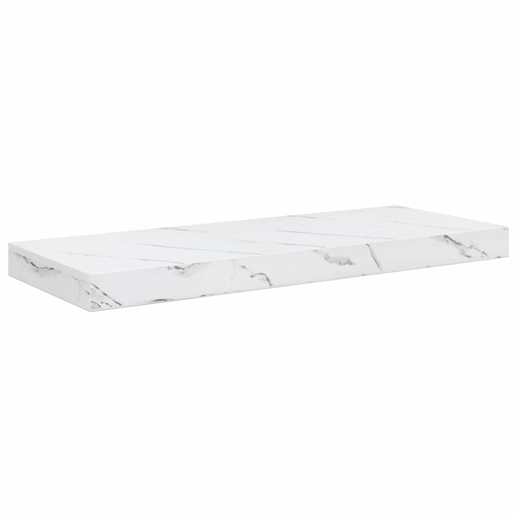 Polica na zidu Zidne 4 pcs Bijeli mramor 60 x 23 x 4 cm