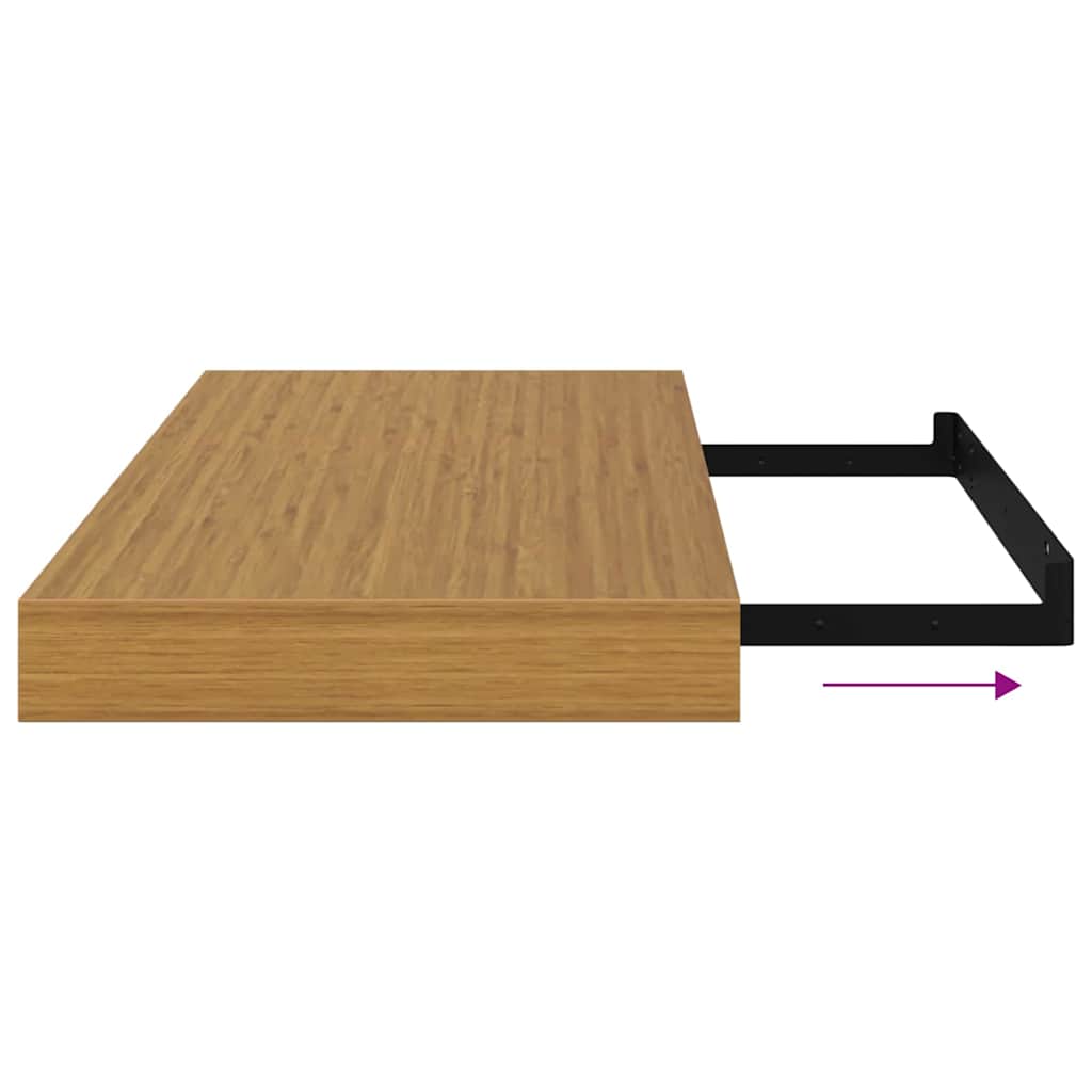 Polica na zidu Zidne Bež 50 x 23 x 4 cm Konstruirano drvo
