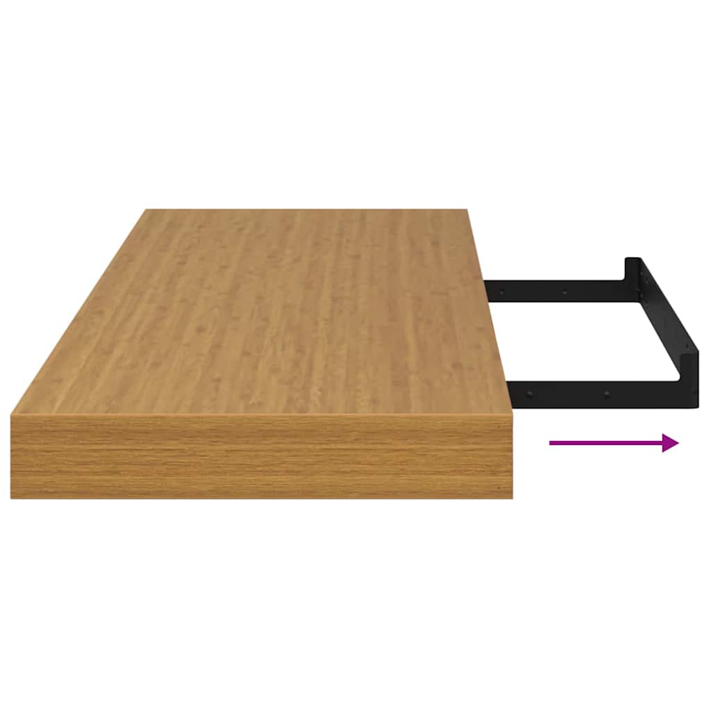 Polica na zidu 4 pcs Bež 90 x 23,5 x 4 cm Konstruirano drvo