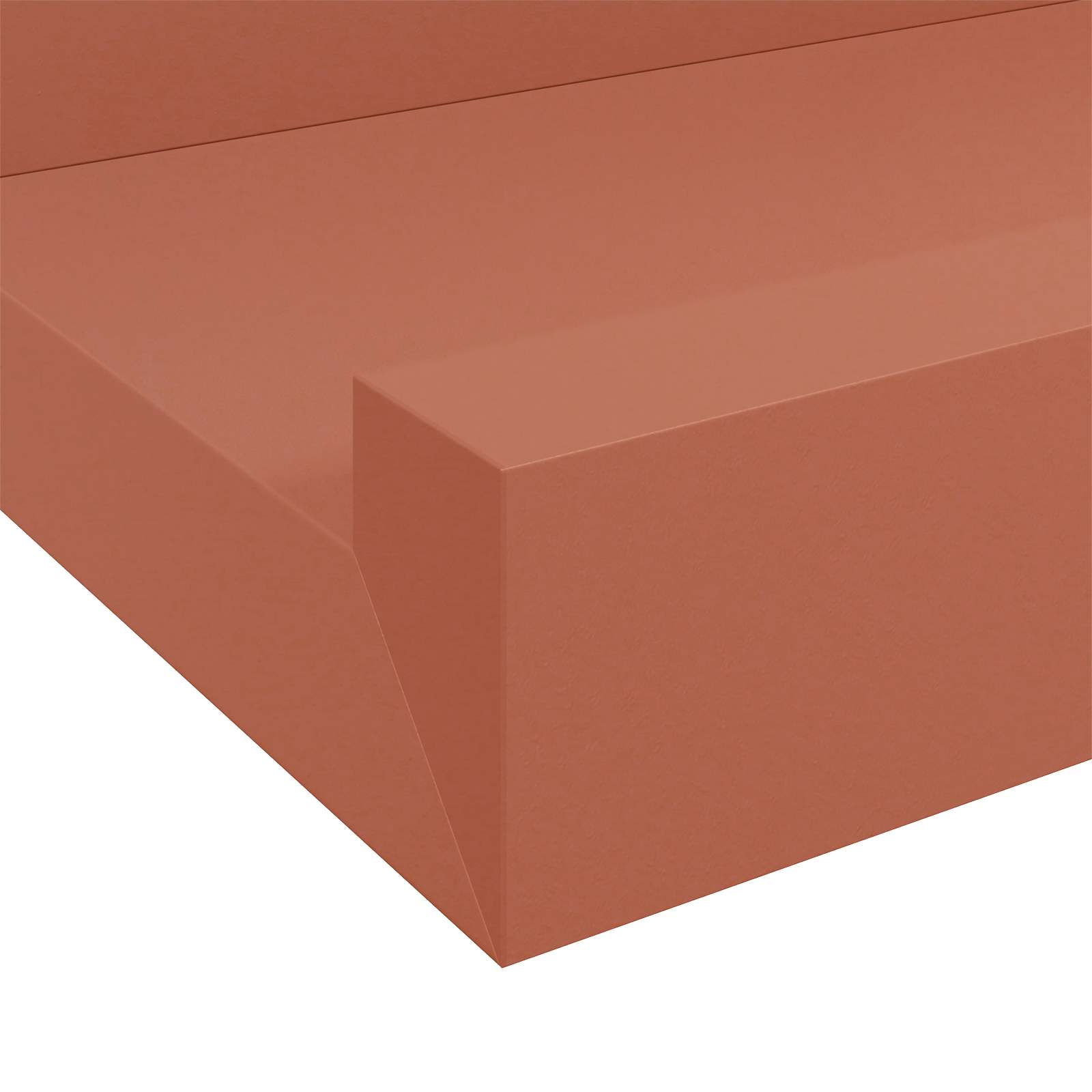 Polica na zidu 4 pcs Crvena 40 x 9 x 3 cm Konstruirano drvo