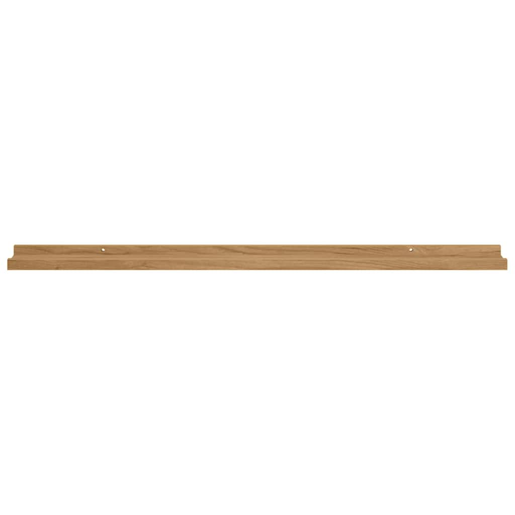 Polica na zidu 2 kom. Smeđa 100 x 9 x 3 cm Konstruirano drvo