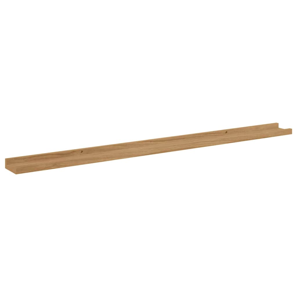 Polica na zidu 4 pcs Smeđa 115 x 9 x 3 cm Konstruirano drvo