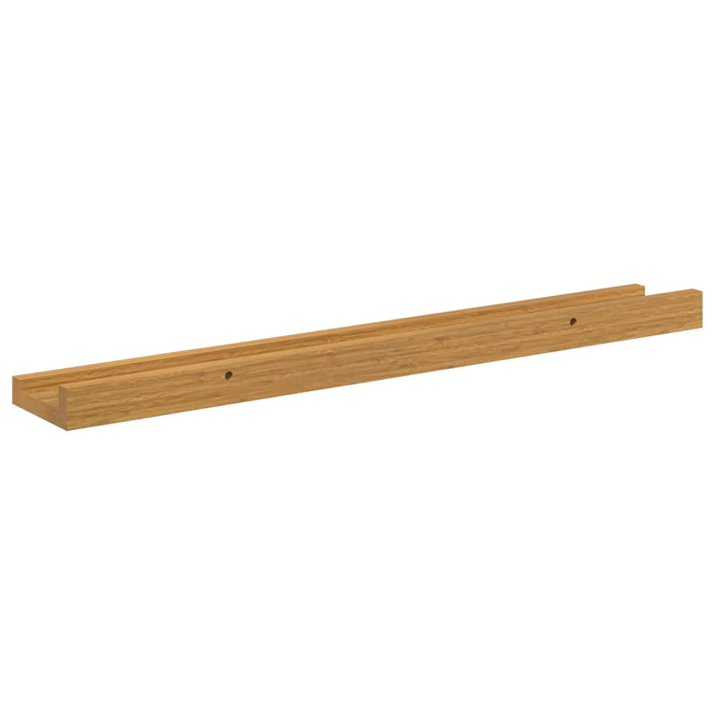 Polica na zidu Zidne 2 pcs Bež 60 x 9 x 3 cm Konstruirano drvo